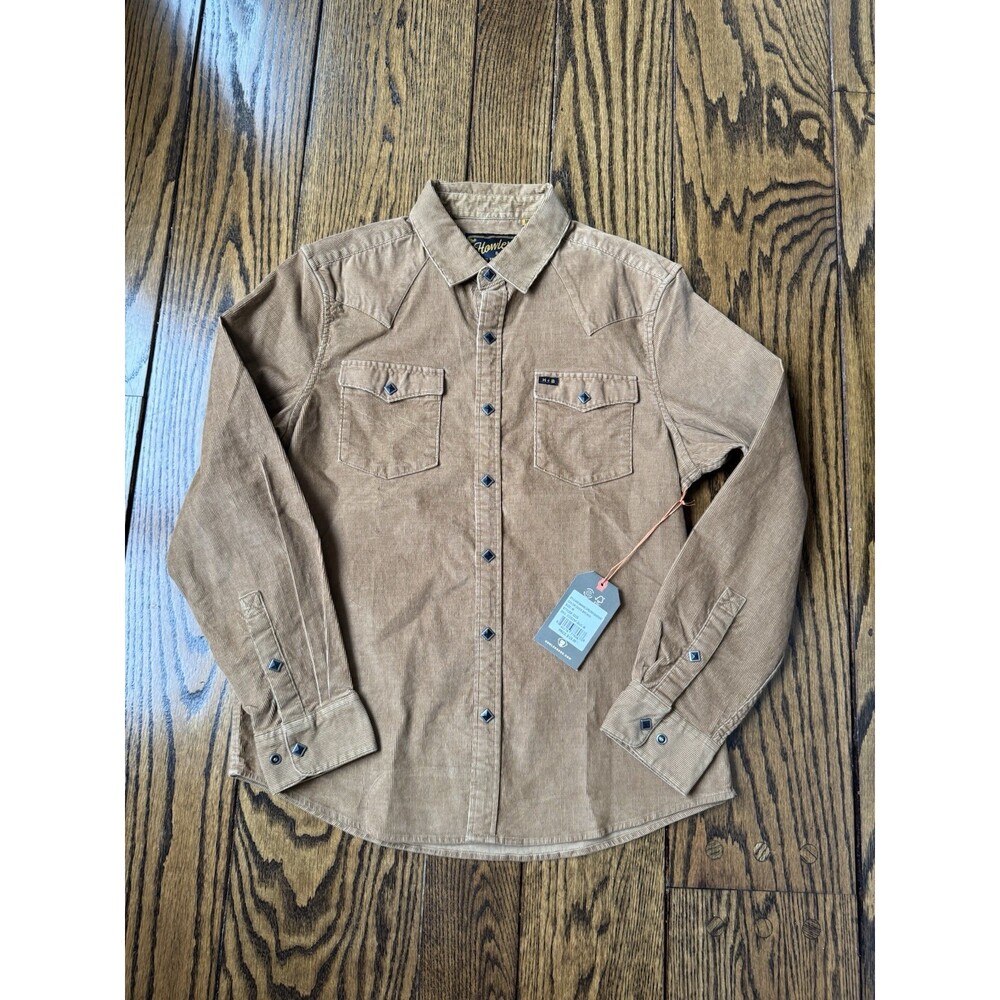 Howler Brothers Banning Corduroy Snap Shirt, Medium Duck Brown